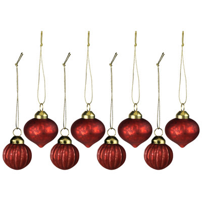 Beaded Glass Ball Ornament (Set of 6)